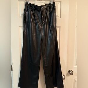 AFRM Black Leather Pants. Size 31.